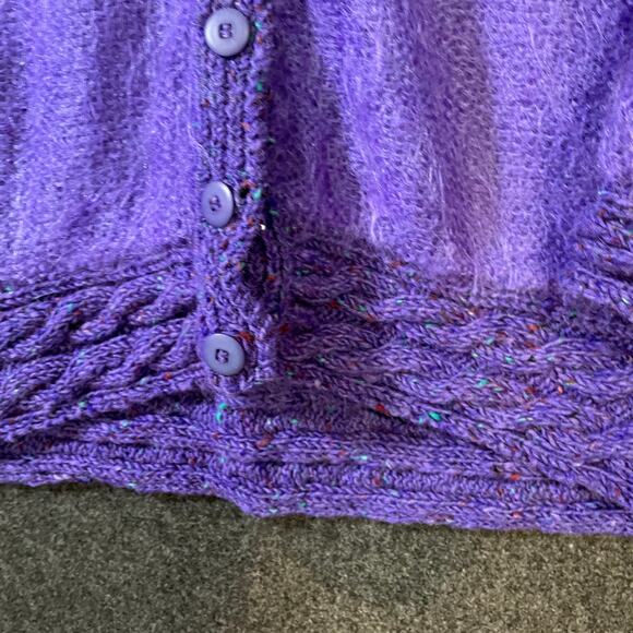 Vintage Rosemarie B Mohair Wool Hand Knit Ireland Sweater L Sheep - Picture 10 of 16